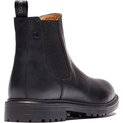 Roebuck Pull Up Chelsea Boots Black