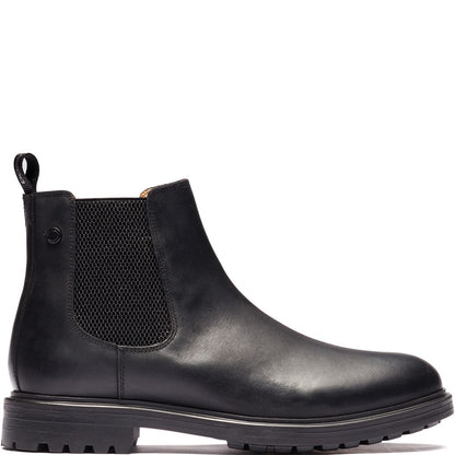 Roebuck Pull Up Chelsea Boots Black