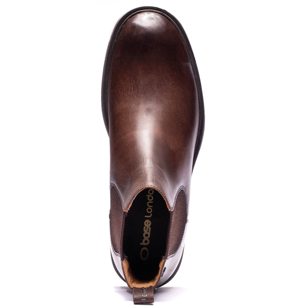 Roebuck Pull Up Chelsea Boots Brown
