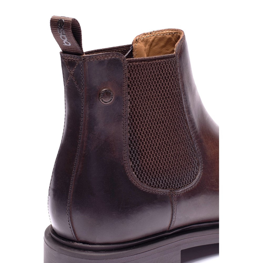 Roebuck Pull Up Chelsea Boots Brown