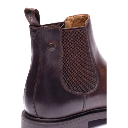 Roebuck Pull Up Chelsea Boots Brown