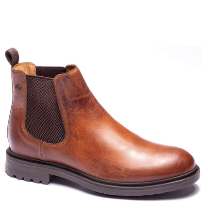 Roebuck Pull Up Chelsea Boots Tan