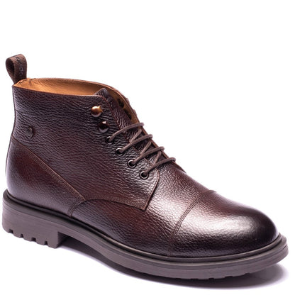 Mercer Grain Toe Cap Boots Brown