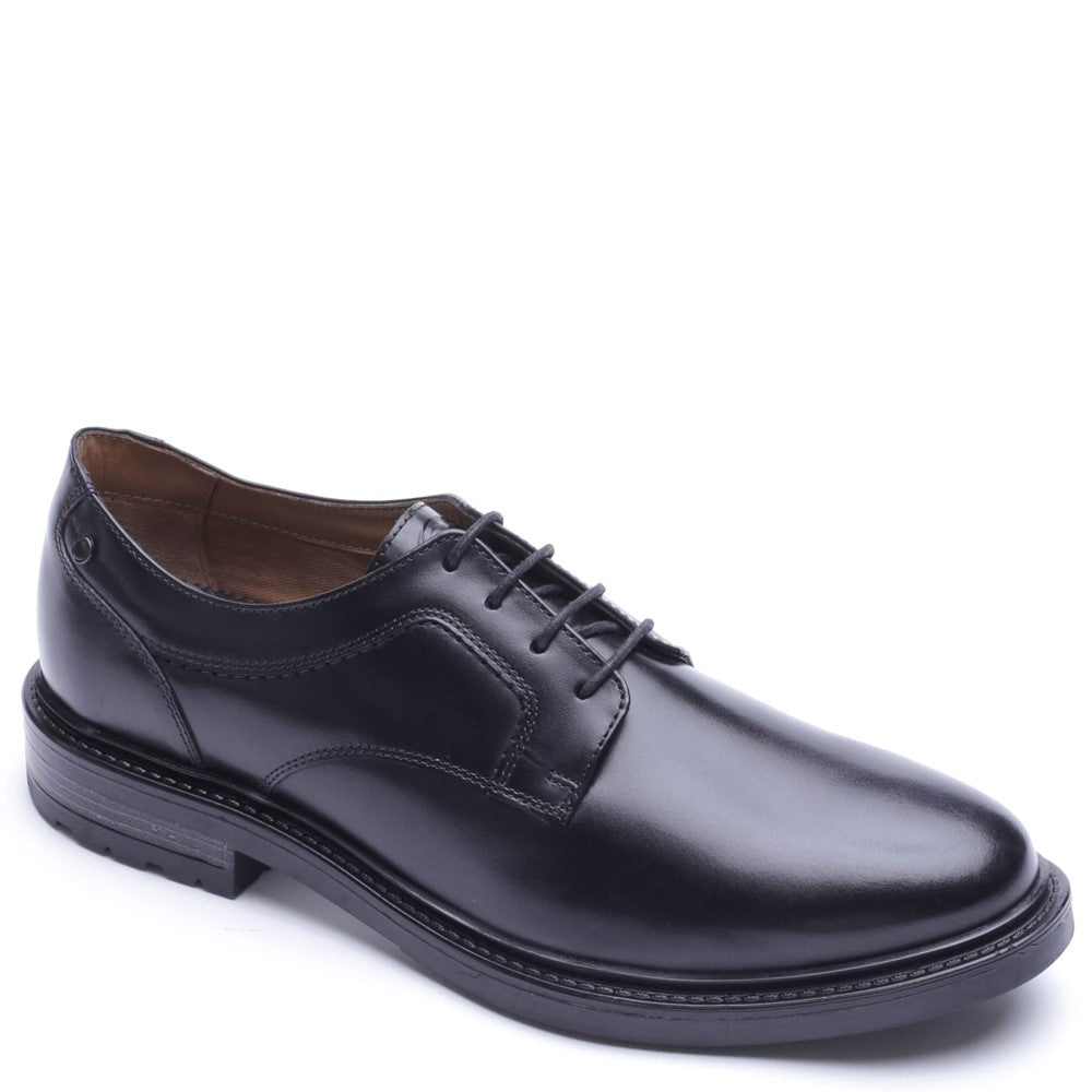Carter Waxy Derby Lace Up Shoes Black