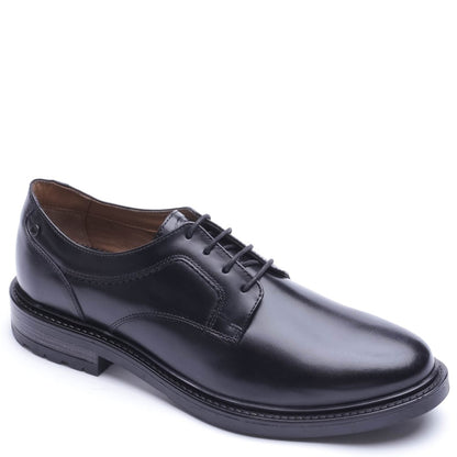 Carter Waxy Derby Lace Up Shoes Black
