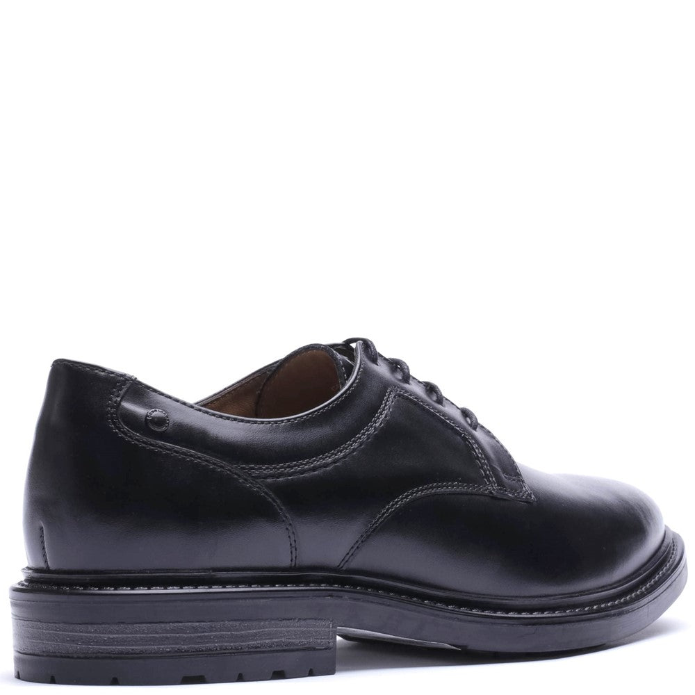 Carter Waxy Derby Lace Up Shoes Black