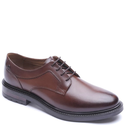 Carter Waxy Derby Lace Up Shoes Brown