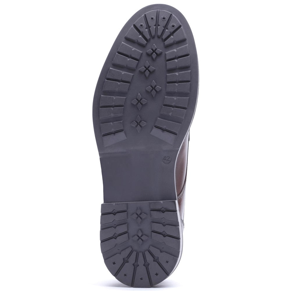 Carter Waxy Derby Lace Up Shoes Brown