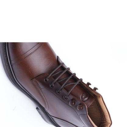 Porter Waxy Toe Cap Boots Brown