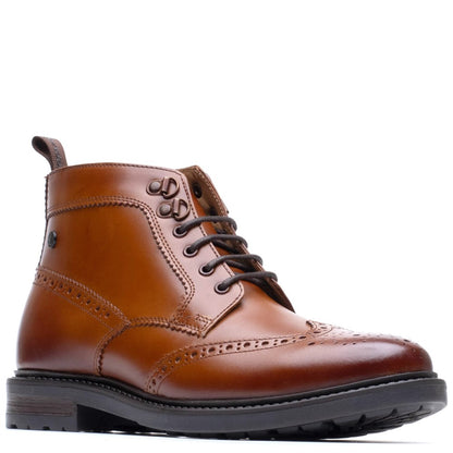 Porter Waxy Toe Cap Boots Tan
