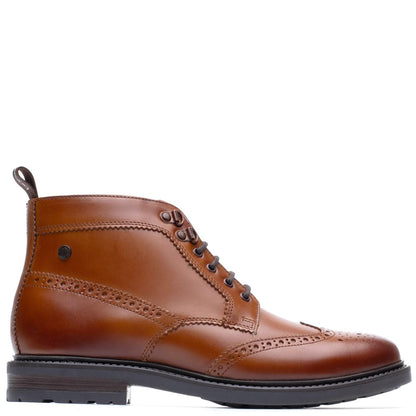 Porter Waxy Toe Cap Boots Tan