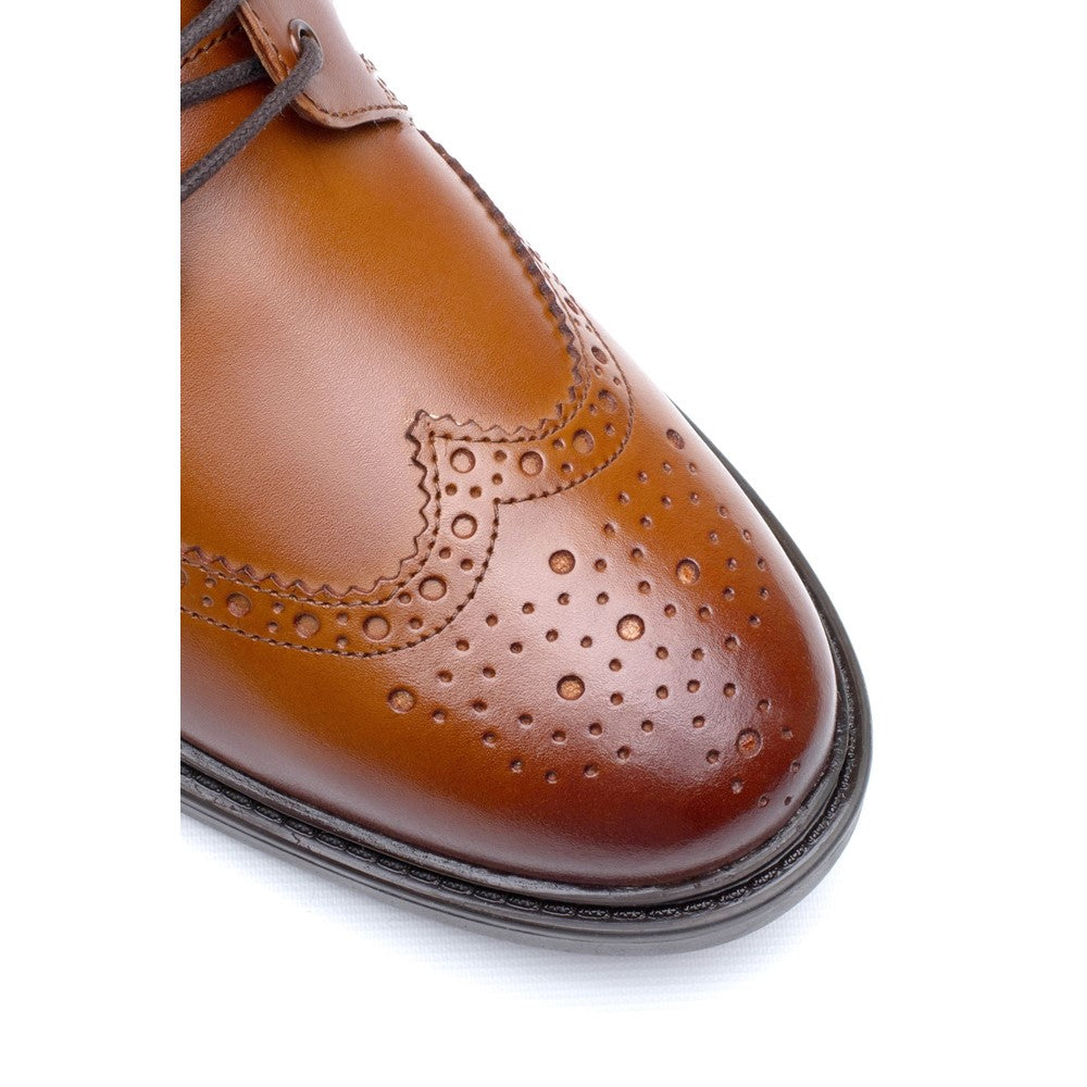 Porter Waxy Toe Cap Boots Tan