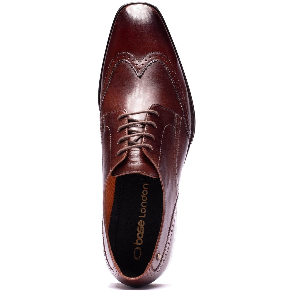 Sloane Waxy Brogue Shoes Brown
