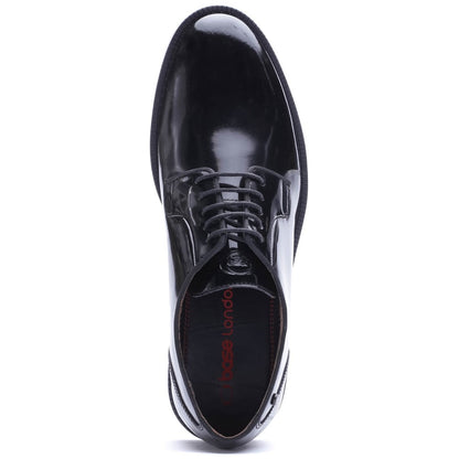 Luca Hi-Shine Lace Up Shoes Black