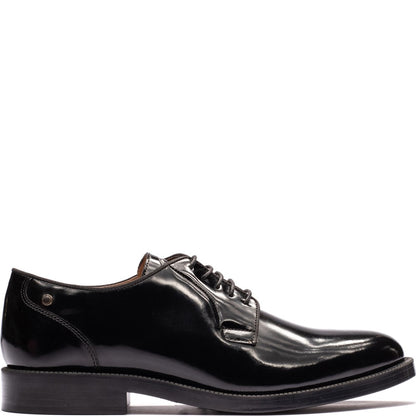 Luca Hi-Shine Lace Up Shoes Black