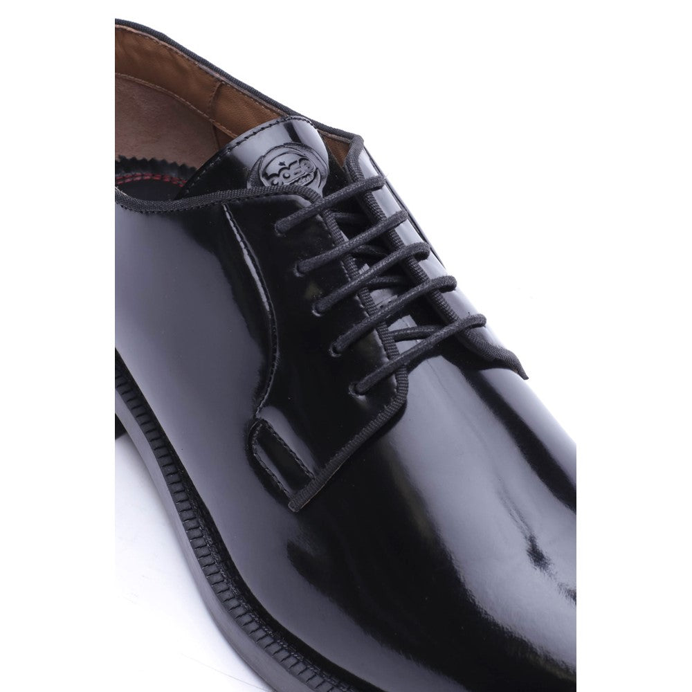 Luca Hi-Shine Lace Up Shoes Black