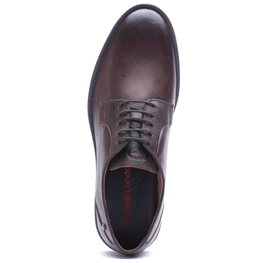 Luca Tumbled Lace Up Shoes Brown