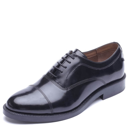 Roma Hi-Shine Lace Up Shoes Black