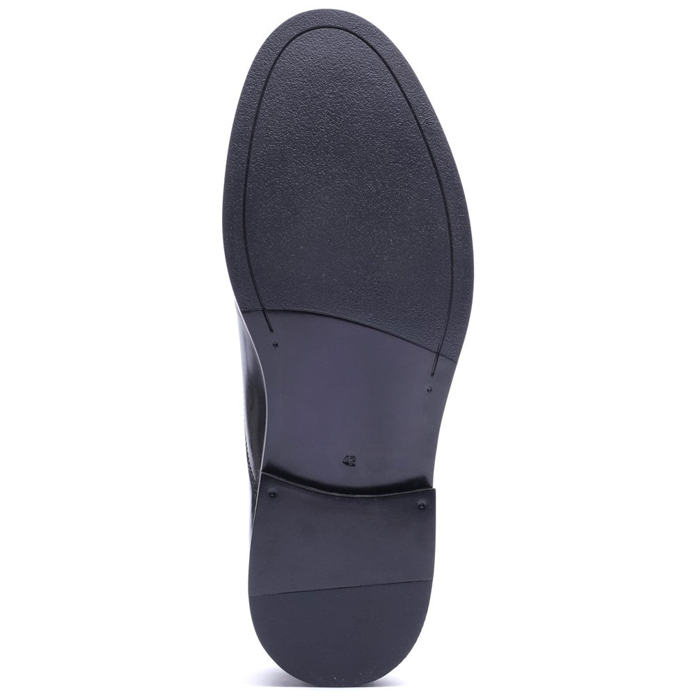 Roma Hi-Shine Lace Up Shoes Black