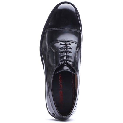 Roma Hi-Shine Lace Up Shoes Black