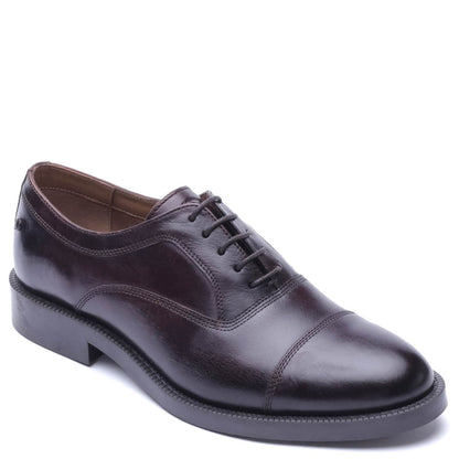 Roma Washed Lace Up Shoes Brown