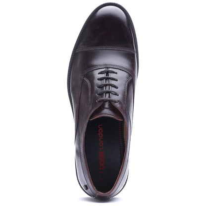 Roma Washed Lace Up Shoes Brown