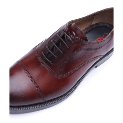 Roma Washed Lace Up Shoes Chestnut