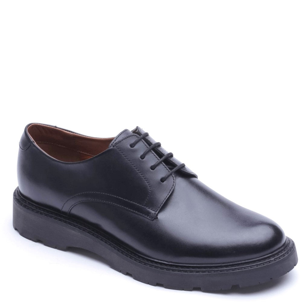 Vector Waxy Lace Up Shoes Black