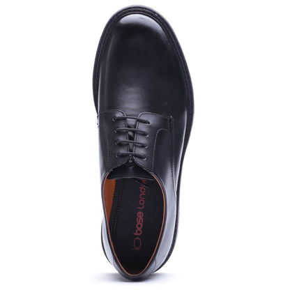 Vector Waxy Lace Up Shoes Black