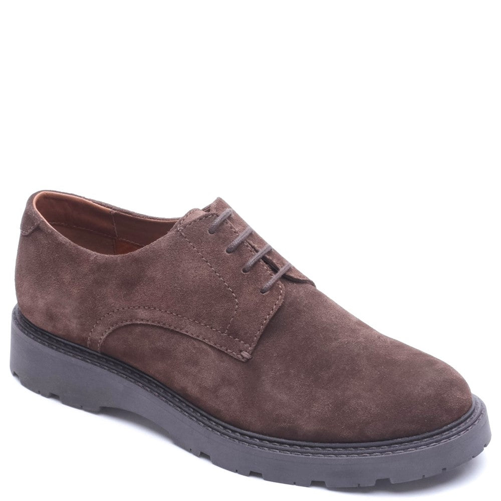 Vector Suede Lace Up Shoes Brown