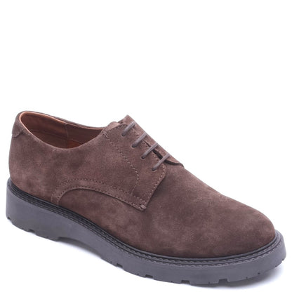 Vector Suede Lace Up Shoes Brown