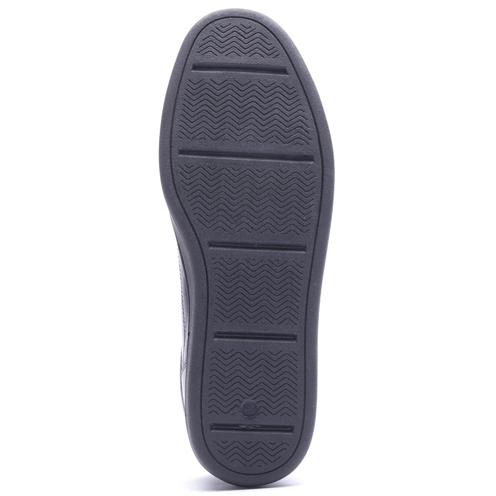 Zammo Waxy Lace Up Trainers Black