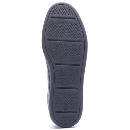 Zammo Waxy Lace Up Trainers Black
