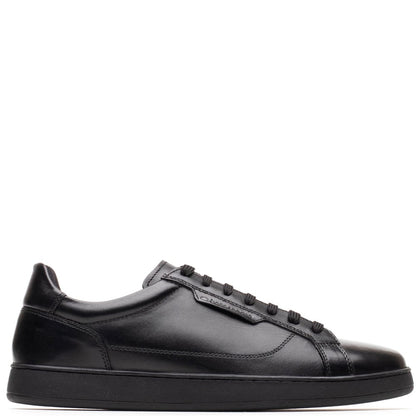 Zammo Waxy Lace Up Trainers Black