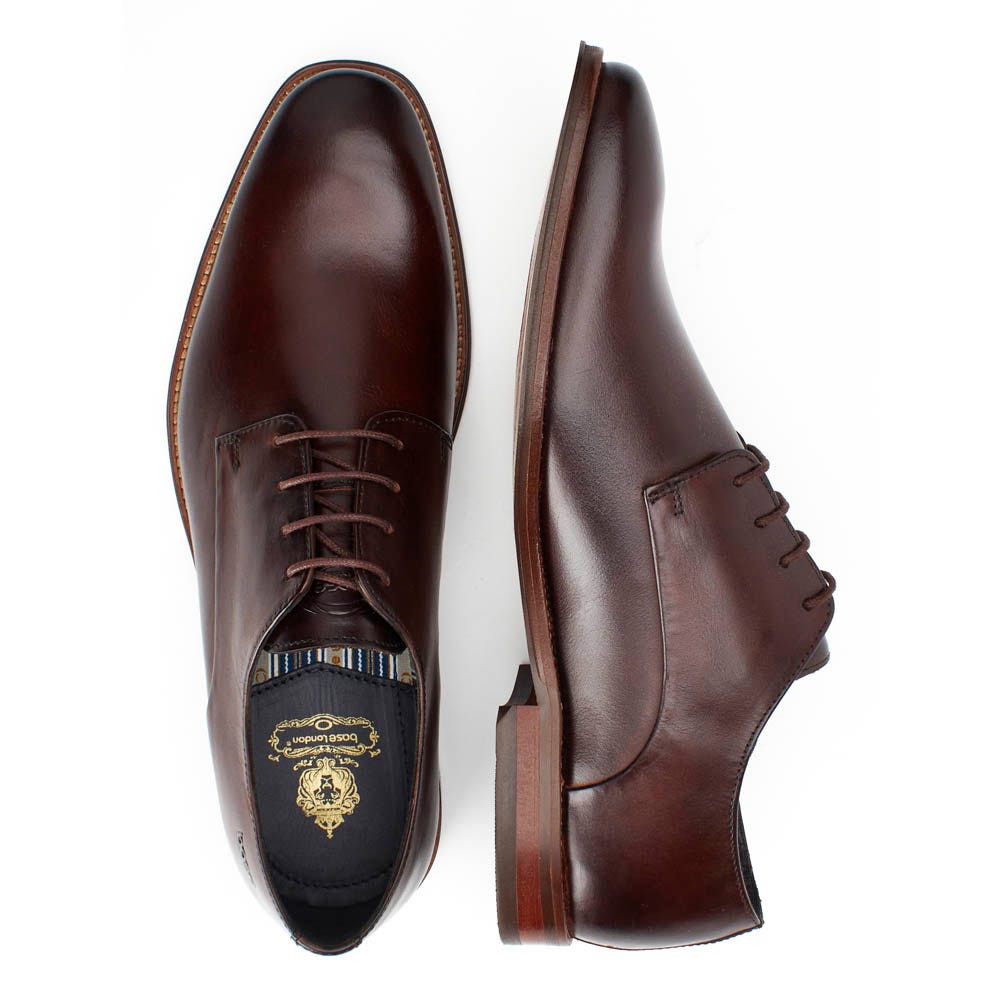 Marley Washed Derby Shoes Brown