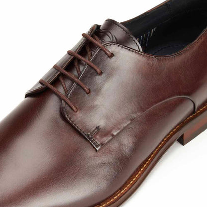 Marley Washed Derby Shoes Brown