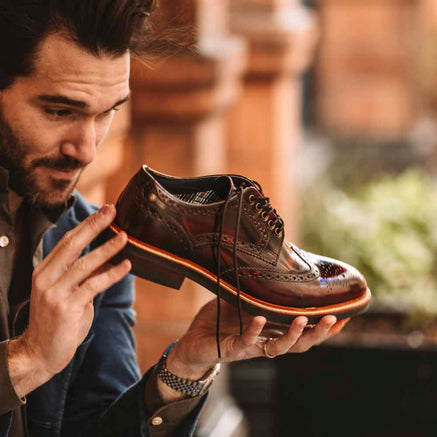 Woburn XL Hi Shine Brogue Shoes
