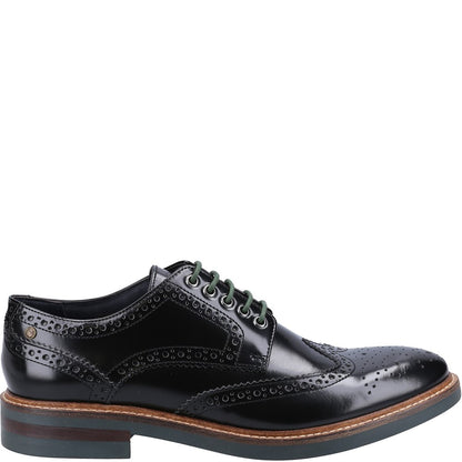 Woburn XL Hi Shine Brogue Shoes Black