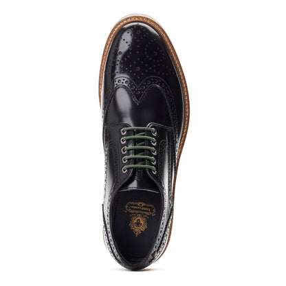 Woburn XL Hi Shine Brogue Shoes Black